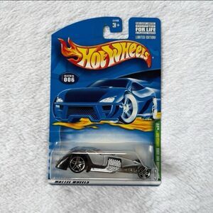 2001 Hot Wheels #6 Treasure Hunt 6/12 HAMMERED COUPE Gray-Black w/Chrome